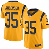 Nike Rams 35 C.J. Anderson Gold Color Rush Limited Jersey Dzhi,baseball caps,new era cap wholesale,wholesale hats